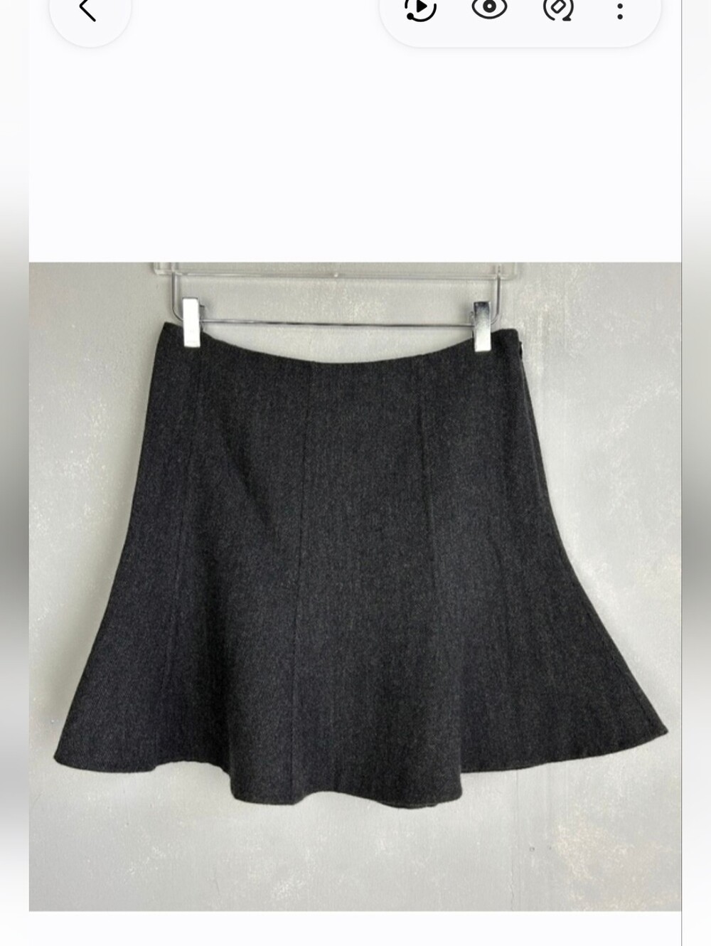 Ralph Lauren Black Label Wool Skirt A Line